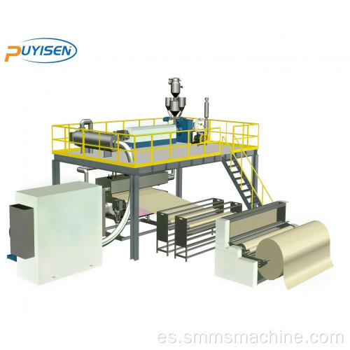 Máquina de fabricación no tejida de tela spunbond de pp spunbond